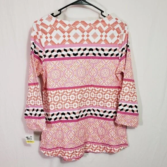 Charter Club Petite Porcelain Rose Combo Top (AH) - Picture 7 of 7